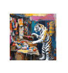 ホワイトタイガーの新日常6（個別スタンプ：19）