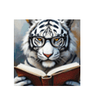 ホワイトタイガーの新日常6（個別スタンプ：23）