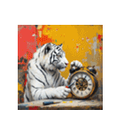ホワイトタイガーの新日常6（個別スタンプ：38）