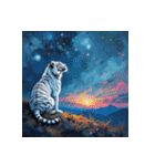 ホワイトタイガーの新日常6（個別スタンプ：40）