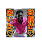 ※卓球が大好きな♡ゲイの黒人男性（個別スタンプ：39）
