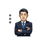 ピクセルアートなサラリーマン（個別スタンプ：24）