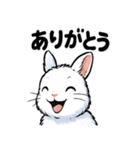 ふわもこうさぎの毎日スタンプ（個別スタンプ：23）