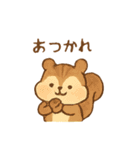 ほぼ生成AIで作ったリス（個別スタンプ：3）