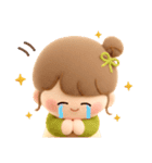 【3Dぬいぐるみ】秋のおだんごちゃん。（個別スタンプ：16）