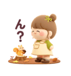 【3Dぬいぐるみ】秋のおだんごちゃん。（個別スタンプ：30）