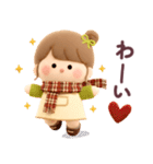 【3Dぬいぐるみ】秋のおだんごちゃん。（個別スタンプ：36）
