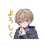 ゆるパーカーくんの毎日挨拶（個別スタンプ：5）
