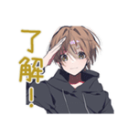 ゆるパーカーくんの毎日挨拶（個別スタンプ：8）