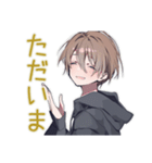 ゆるパーカーくんの毎日挨拶（個別スタンプ：10）