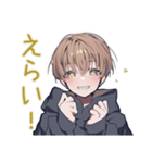 ゆるパーカーくんの毎日挨拶（個別スタンプ：37）