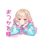 パステル女子の毎日挨拶♡（個別スタンプ：14）