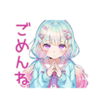パステル女子の毎日挨拶♡（個別スタンプ：24）