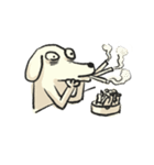 変な犬と友達3（個別スタンプ：38）