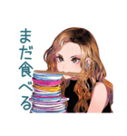オトナギャルの深夜飯テロ★攻撃（個別スタンプ：34）