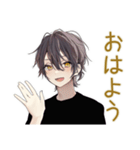 彼氏感ある黒猫系男子スタンプ♡（個別スタンプ：2）