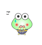 nobobi アニメ 元気なゲロゲロ（個別スタンプ：3）