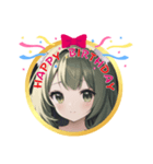 AI美少女2・誕生日おめでとう☆記念日（個別スタンプ：14）