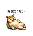 やる気の出ないネガティブ 太っちょ柴犬（個別スタンプ：1）