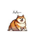 やる気の出ないネガティブ 太っちょ柴犬（個別スタンプ：5）