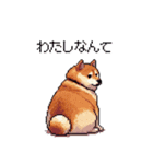 やる気の出ないネガティブ 太っちょ柴犬（個別スタンプ：17）
