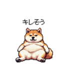 やる気の出ないネガティブ 太っちょ柴犬（個別スタンプ：35）