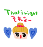nenerin日常会話スタンプ日本語英語7気遣い（個別スタンプ：28）
