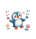 動く♡ペンギンの無邪気でラブな毎日（個別スタンプ：2）