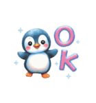 動く♡ペンギンの無邪気でラブな毎日（個別スタンプ：3）