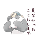 甘くない♢パンダとコアリクイ（個別スタンプ：33）