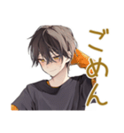 黒猫系男子★ツンデレ日常会話（個別スタンプ：19）