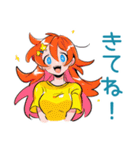 ポップな女の子のお誘い連絡♡（個別スタンプ：35）