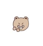 うごく、たぬきみたいなくまちゃん（個別スタンプ：3）