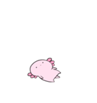 小さいなんだかゆるいウーパールーパー（個別スタンプ：2）
