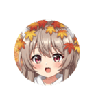 秋もいっしょにみなみプレミアムスタンプ（個別スタンプ：36）