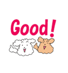 白プー＆茶プーと友達（個別スタンプ：7）