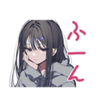 陰キャ女子★コミュ力限界サイン（個別スタンプ：18）