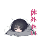 陰キャ女子★コミュ力限界サイン（個別スタンプ：23）