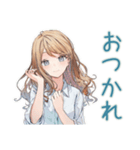 優しいお姉さんの毎日挨拶（個別スタンプ：3）