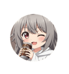 缶コーヒーみなみちゃん初登場プレミアム（個別スタンプ：18）