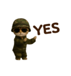 踊る！軍人にゃんこ（個別スタンプ：7）