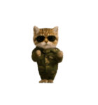 踊る！軍人にゃんこ（個別スタンプ：23）