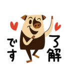 mottoの動物達のいろんな気持ち♡レトロ（個別スタンプ：10）