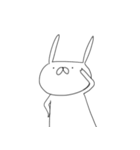 うさぎ帝国 〜黙〜（再販）（個別スタンプ：1）