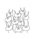 うさぎ帝国 〜黙〜（再販）（個別スタンプ：5）