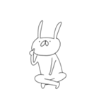 うさぎ帝国 〜黙〜（再販）（個別スタンプ：6）