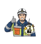消防車、救急車、レスキュー隊LINEスタンプ（個別スタンプ：11）