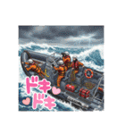 消防車、救急車、レスキュー隊LINEスタンプ（個別スタンプ：13）