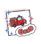 消防車、救急車、レスキュー隊LINEスタンプ（個別スタンプ：28）