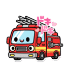 消防車、救急車、レスキュー隊LINEスタンプ（個別スタンプ：30）